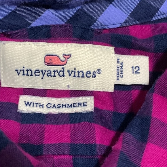 Women’s Vineyard Vines Plaid Long Sleeve Button Up Shirt Size 12 EUC - Picture 7 of 8